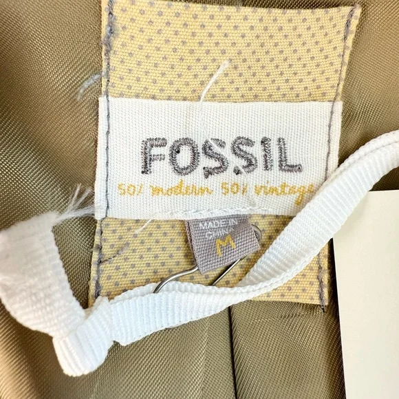 Fossil Fir Green Velvet Women's Blazer - Picture 8 of 9